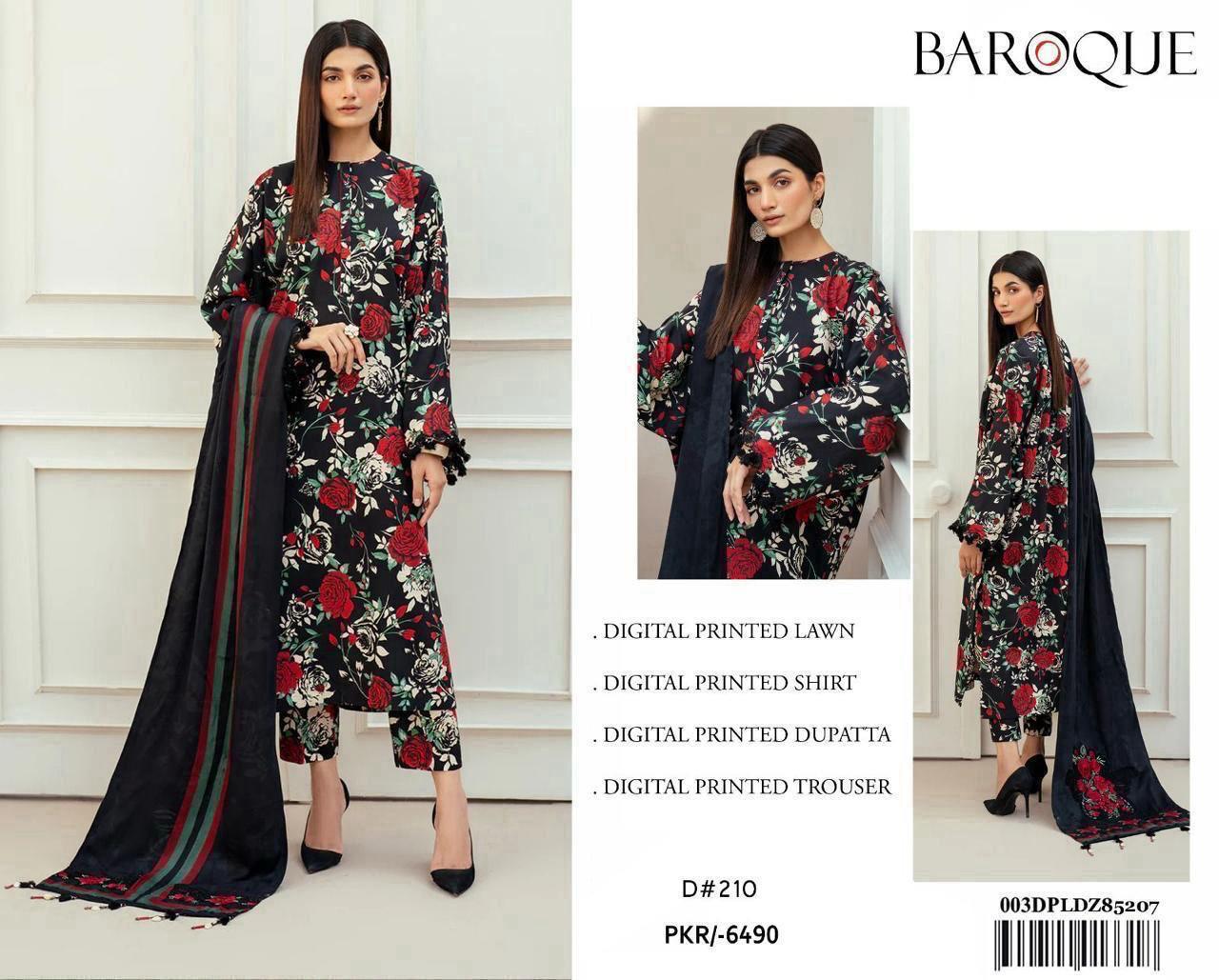 3PC Digital Printed Lawn Suit 2025 – Limited Stock | Premium Quality