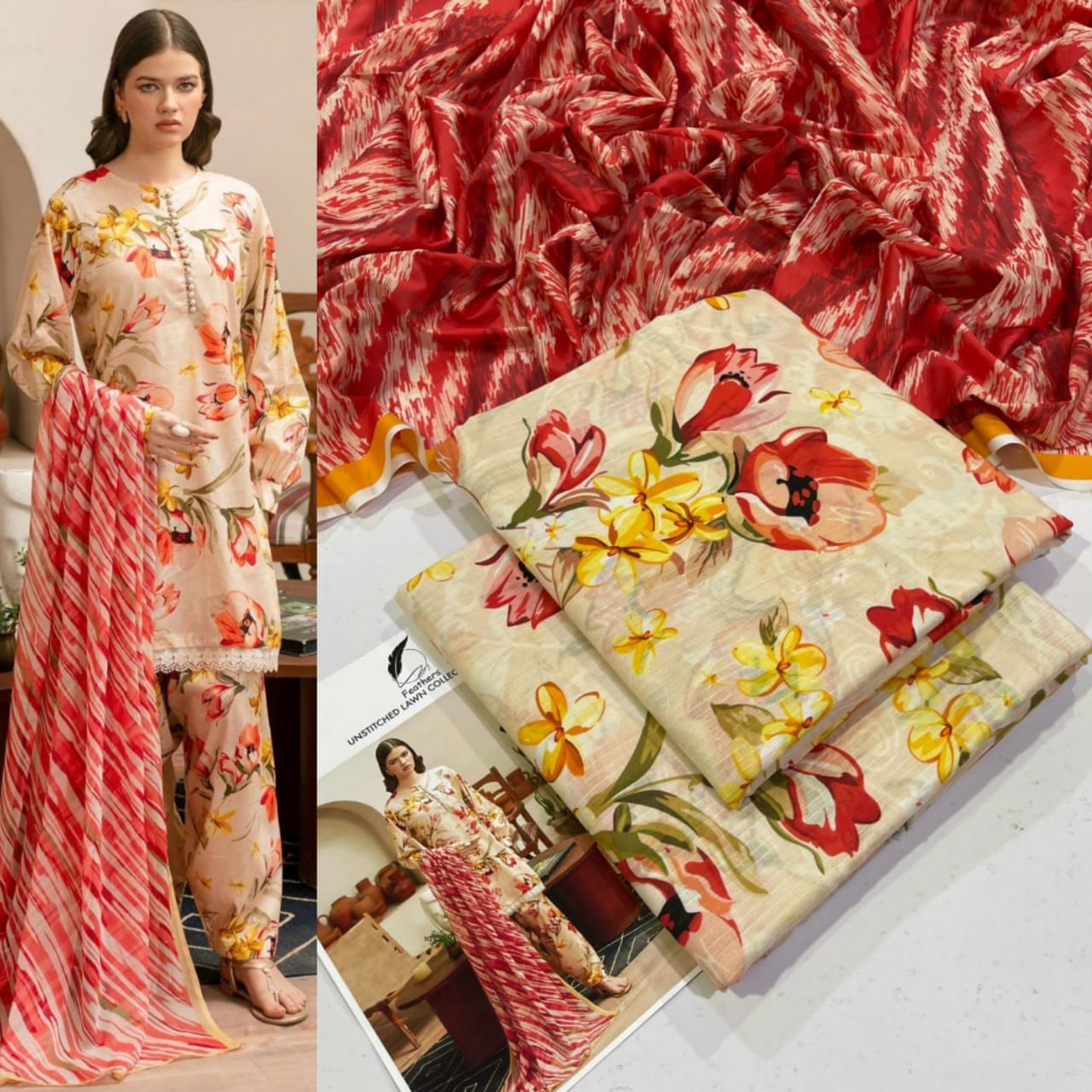 3PC Digital Printed Lawn Suit 2025 – Limited Stock | Premium Quality