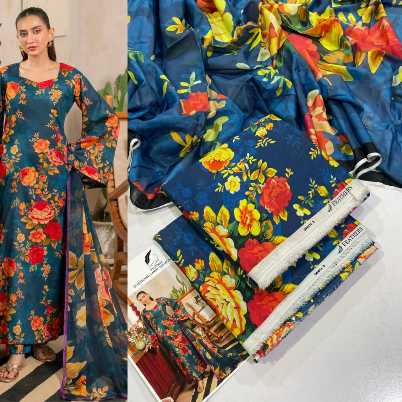 3PC Digital Printed Lawn Suit 2025 – Limited Stock | Premium Quality
