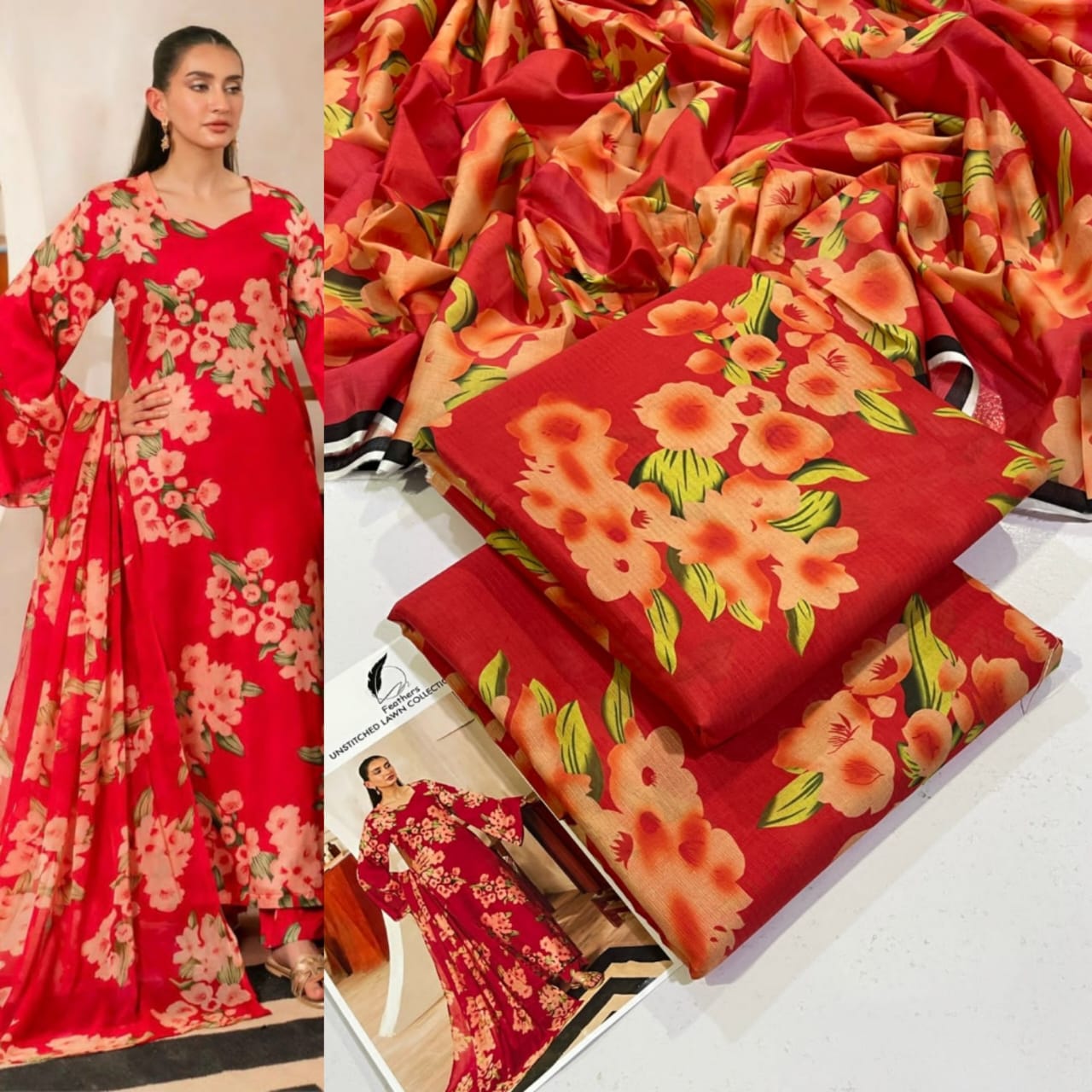3PC Digital Printed Lawn Suit 2025 – Limited Stock | Premium Quality