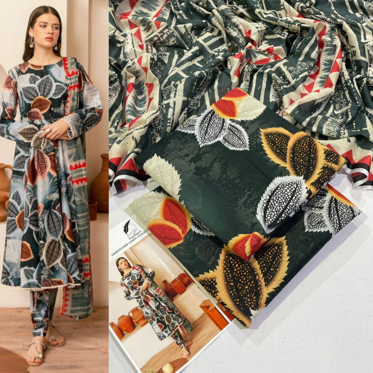 3PC Digital Printed Lawn Suit 2025 – Limited Stock | Premium Quality