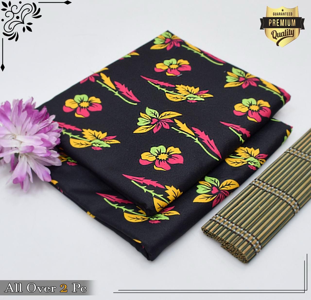 Mid-Season 2PC Floral Printed Set – Micro Polo Cotton | Premium Stitching