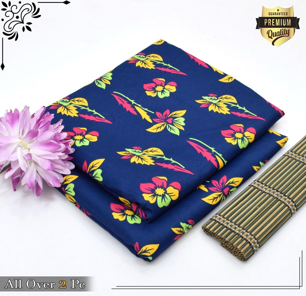 Mid-Season 2PC Floral Printed Set – Micro Polo Cotton | Premium Stitching