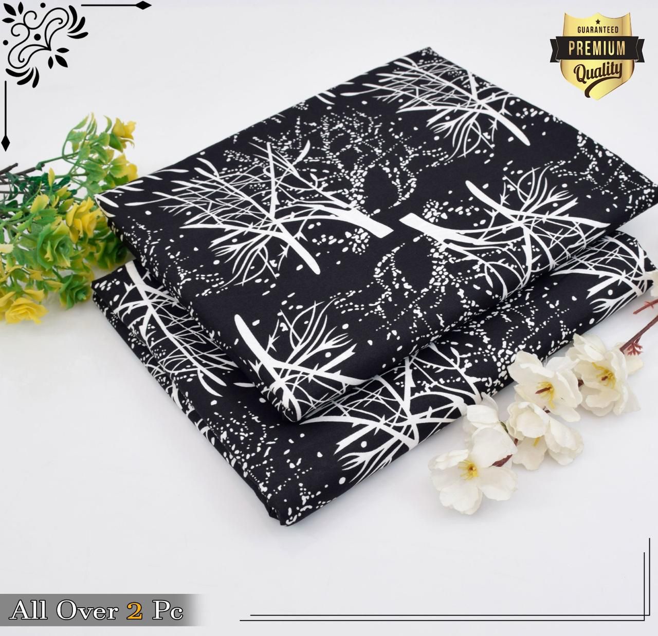 Mid-Season 2PC Floral Printed Set – Micro Polo Cotton | Premium Stitching