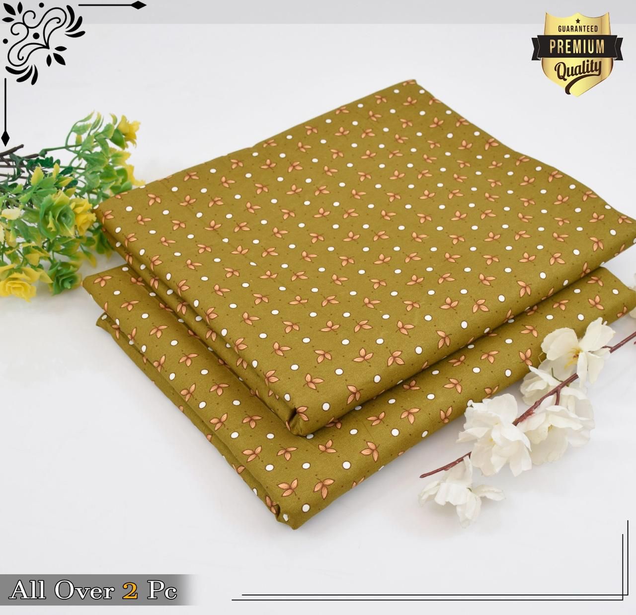 Mid-Season 2PC Floral Printed Set – Micro Polo Cotton | Premium Stitching