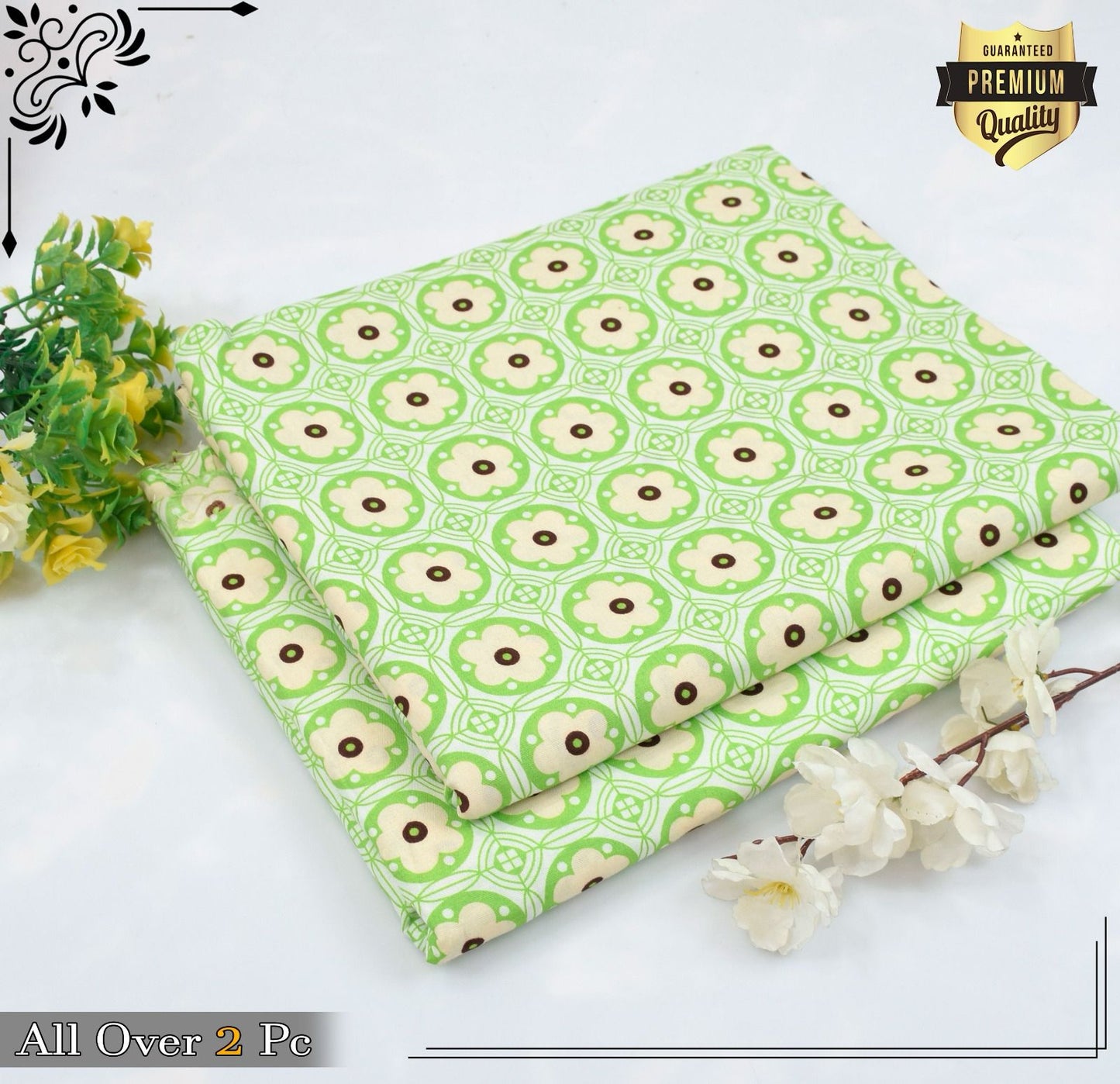Mid-Season 2PC Floral Printed Set – Micro Polo Cotton | Premium Stitching