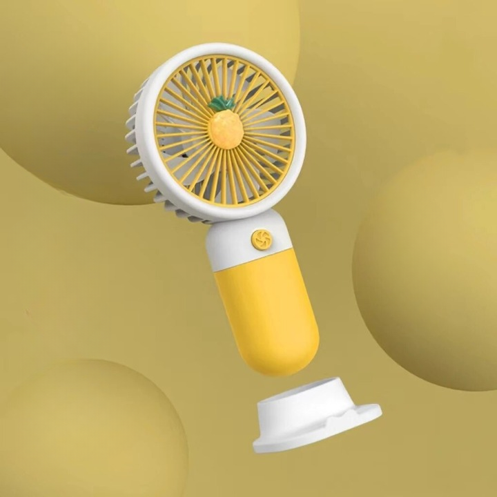 Mini Fan Multifunctional Cool Summer Fruit Cartoon Handheld Mini Fan (random Color)