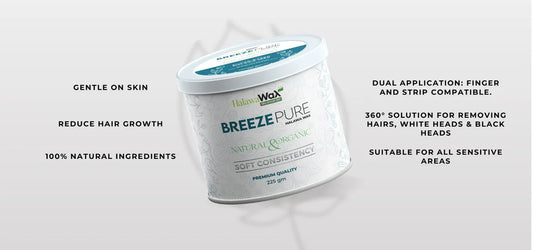 Breeze Pure Organic Halawa Finger Wax | Hair Removal Wax | Best Quality Finger Wax – 225 Gram