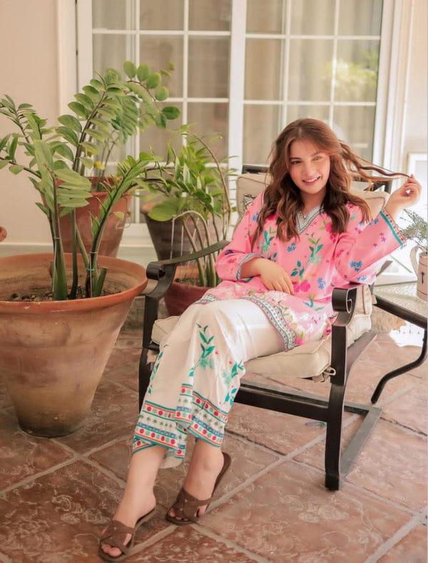 🌟 Digital Printed Co-Ord Set (2PCs) – Swiss Lawn