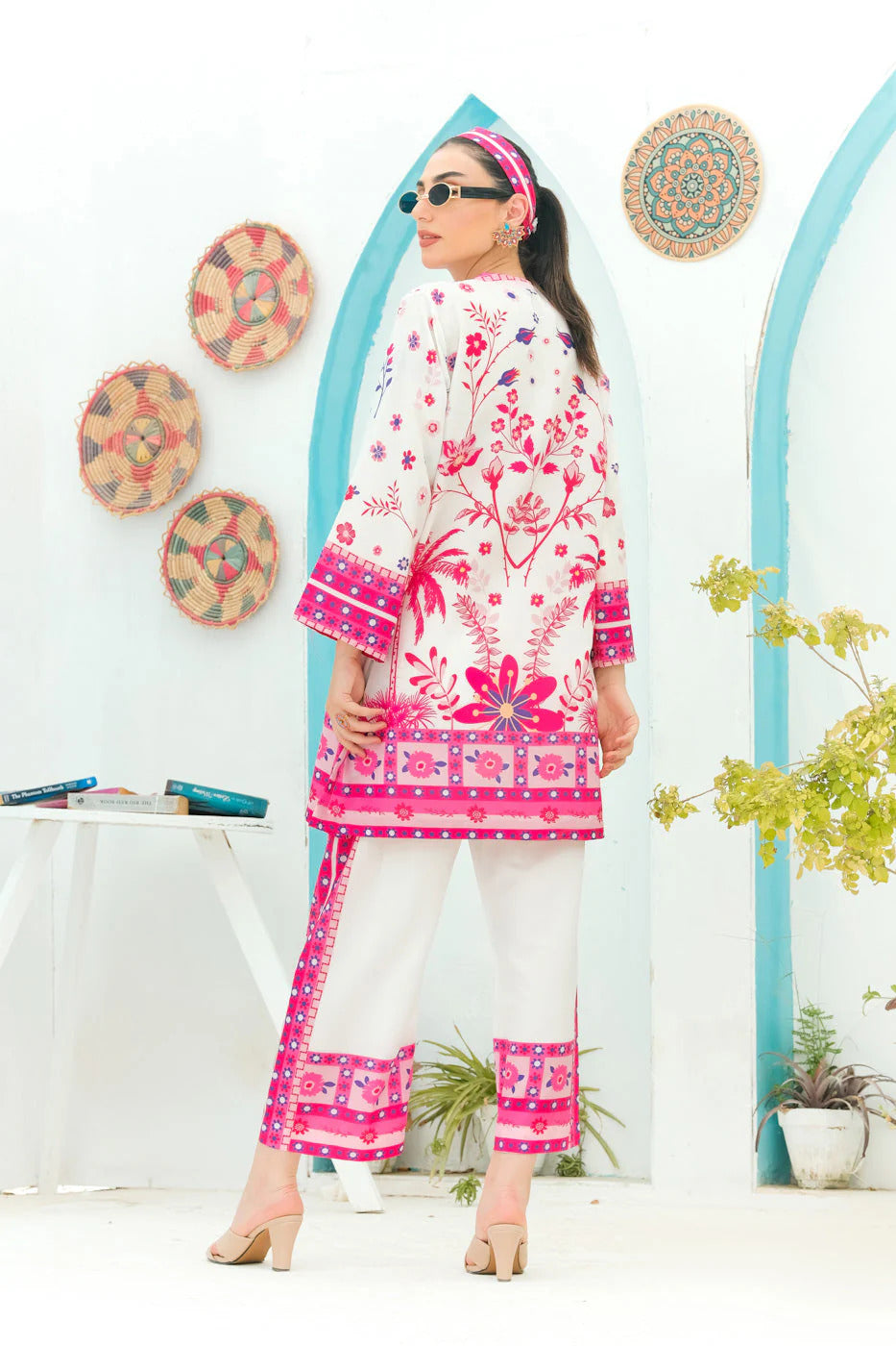 Digital Printed Co-Ord Set (2PCs) – Swiss Lawn