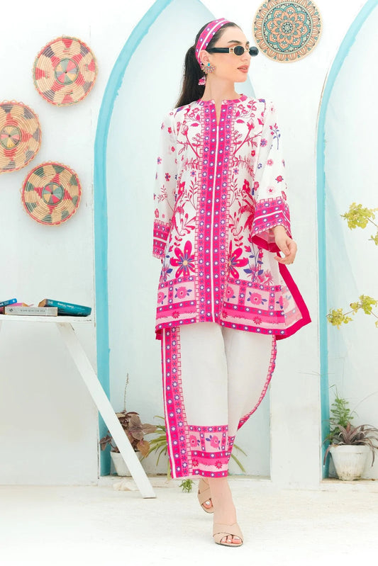 Digital Printed Co-Ord Set (2PCs) – Swiss Lawn