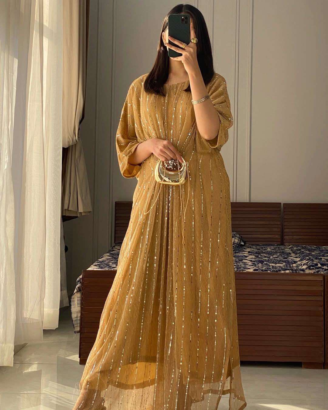 Rooh-e-Sham Kaftan – Elegance in Every Fold