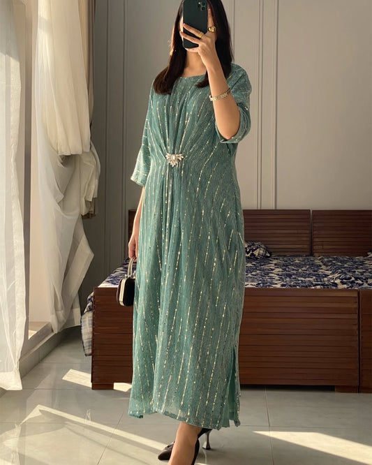 Rooh-e-Sham Kaftan – Elegance in Every Fold