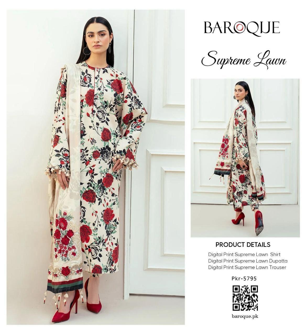 3PC Digital Printed Lawn Suit 2025 – Limited Stock | Premium Quality