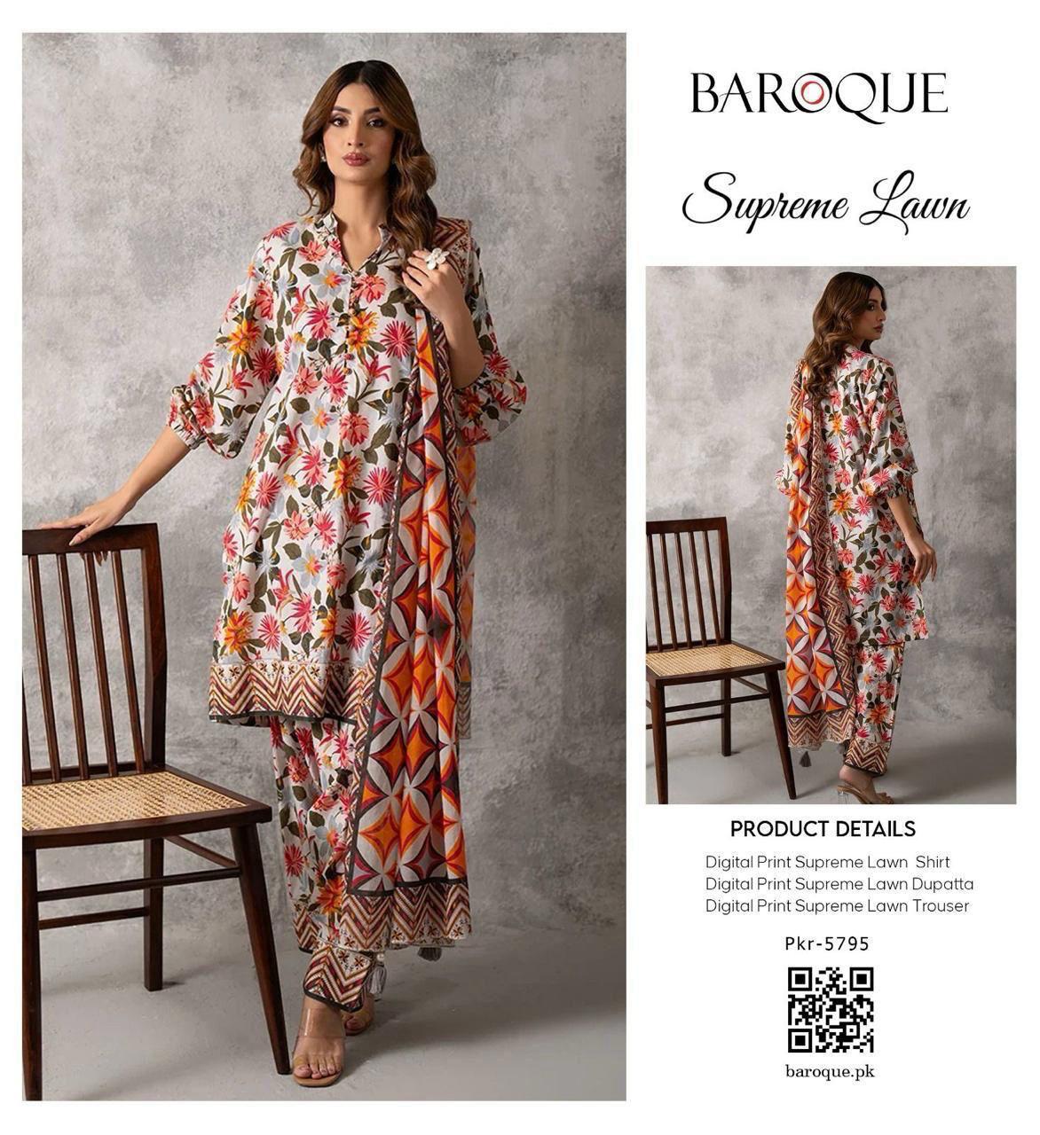 3PC Digital Printed Lawn Suit 2025 – Limited Stock | Premium Quality