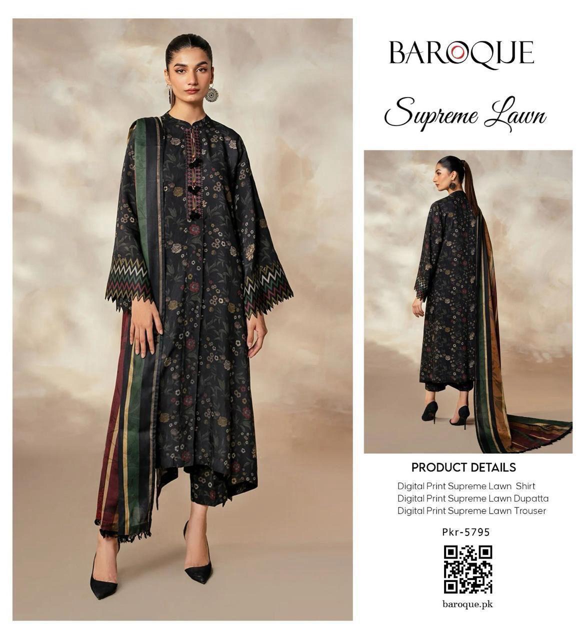 3PC Digital Printed Lawn Suit 2025 – Limited Stock | Premium Quality