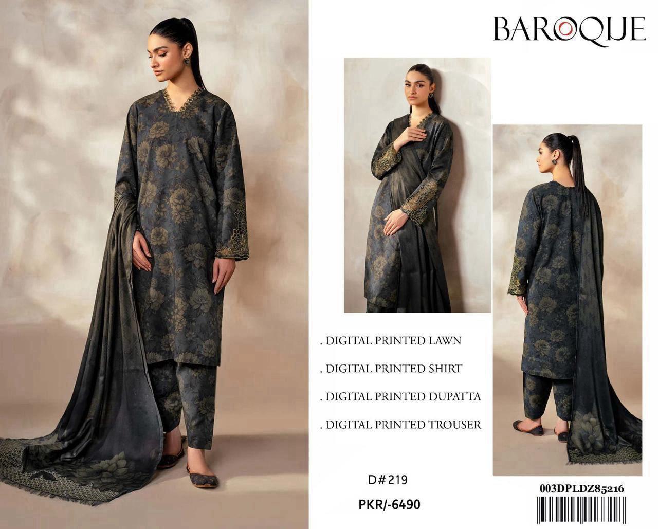 3PC Digital Printed Lawn Suit 2025 – Limited Stock | Premium Quality