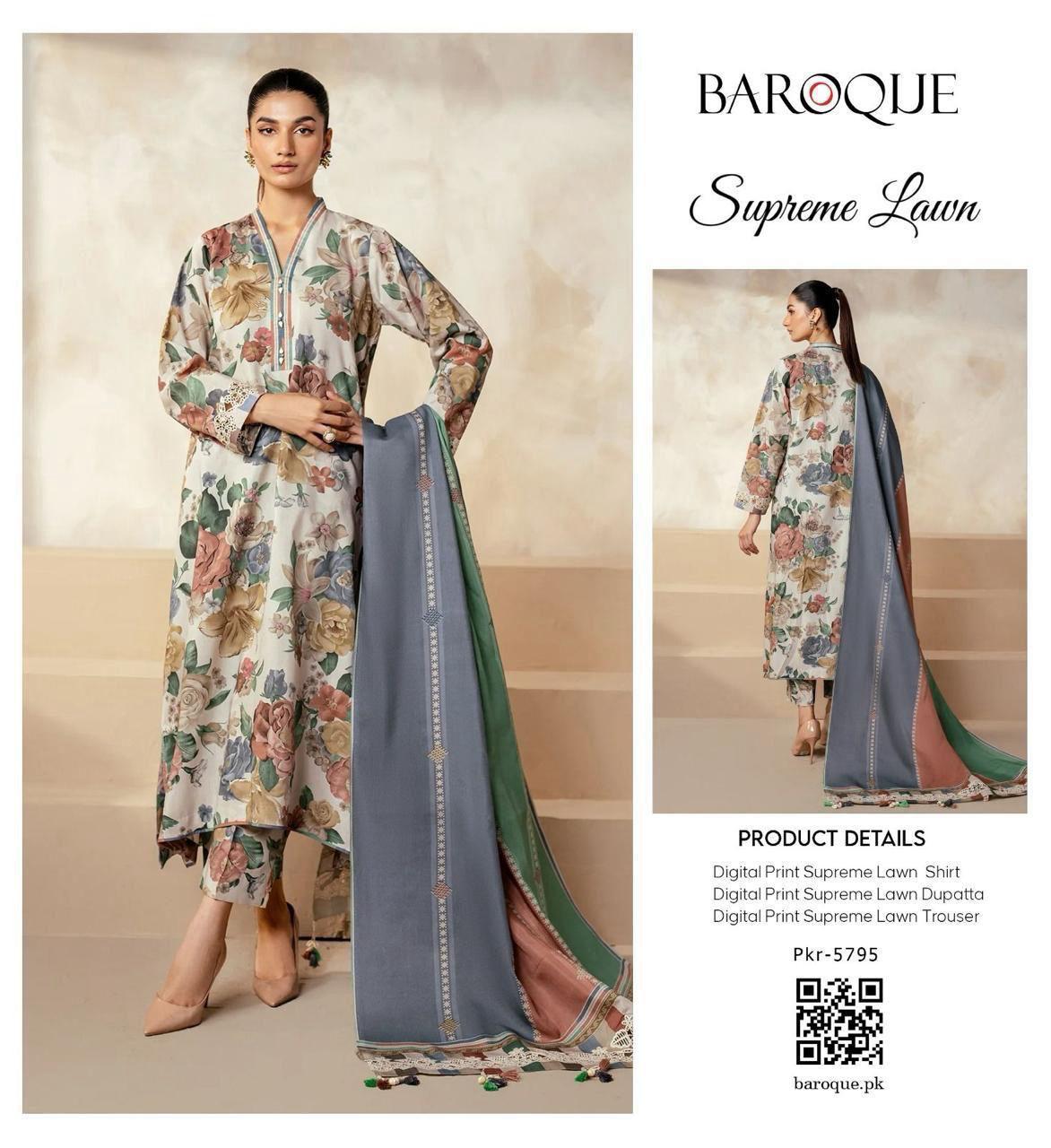 3PC Digital Printed Lawn Suit 2025 – Limited Stock | Premium Quality