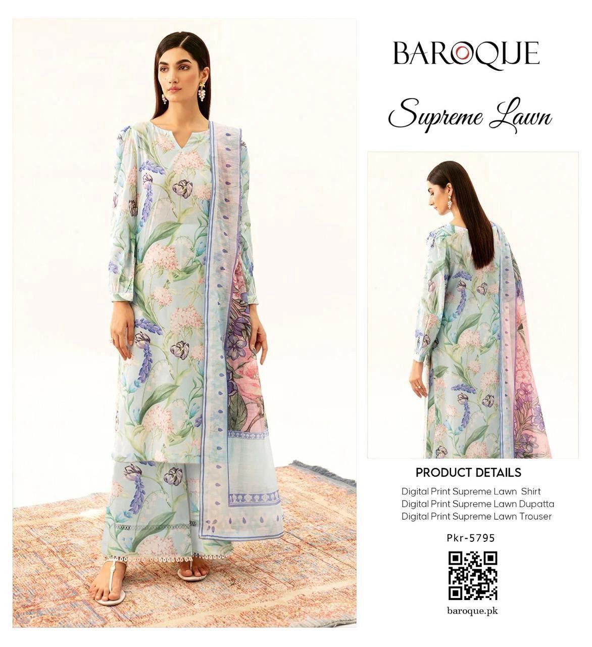 3PC Digital Printed Lawn Suit 2025 – Limited Stock | Premium Quality