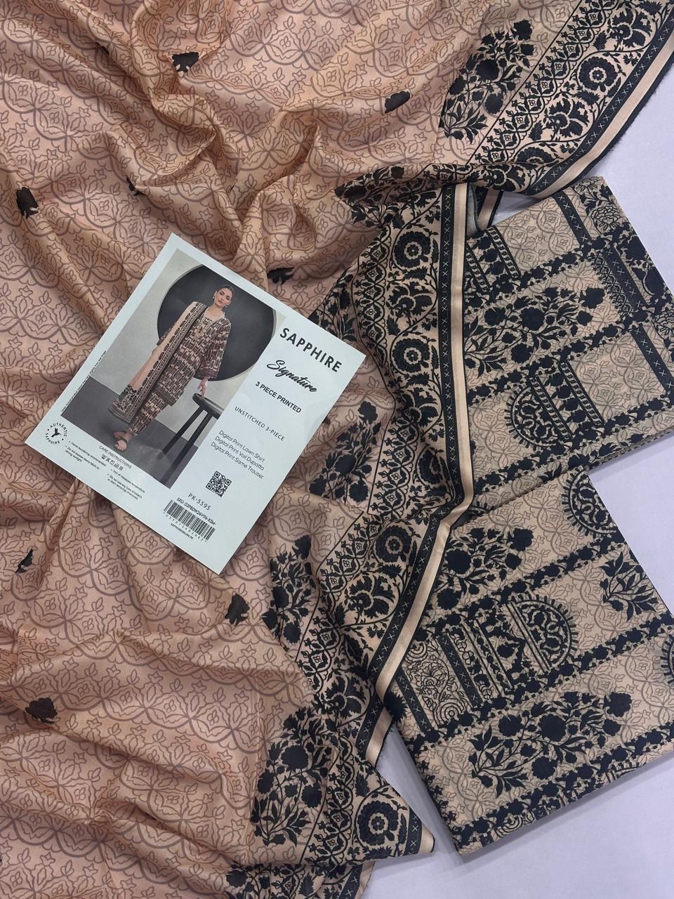 3PC Digital Printed Lawn Suit 2025 – Limited Stock | Premium Quality