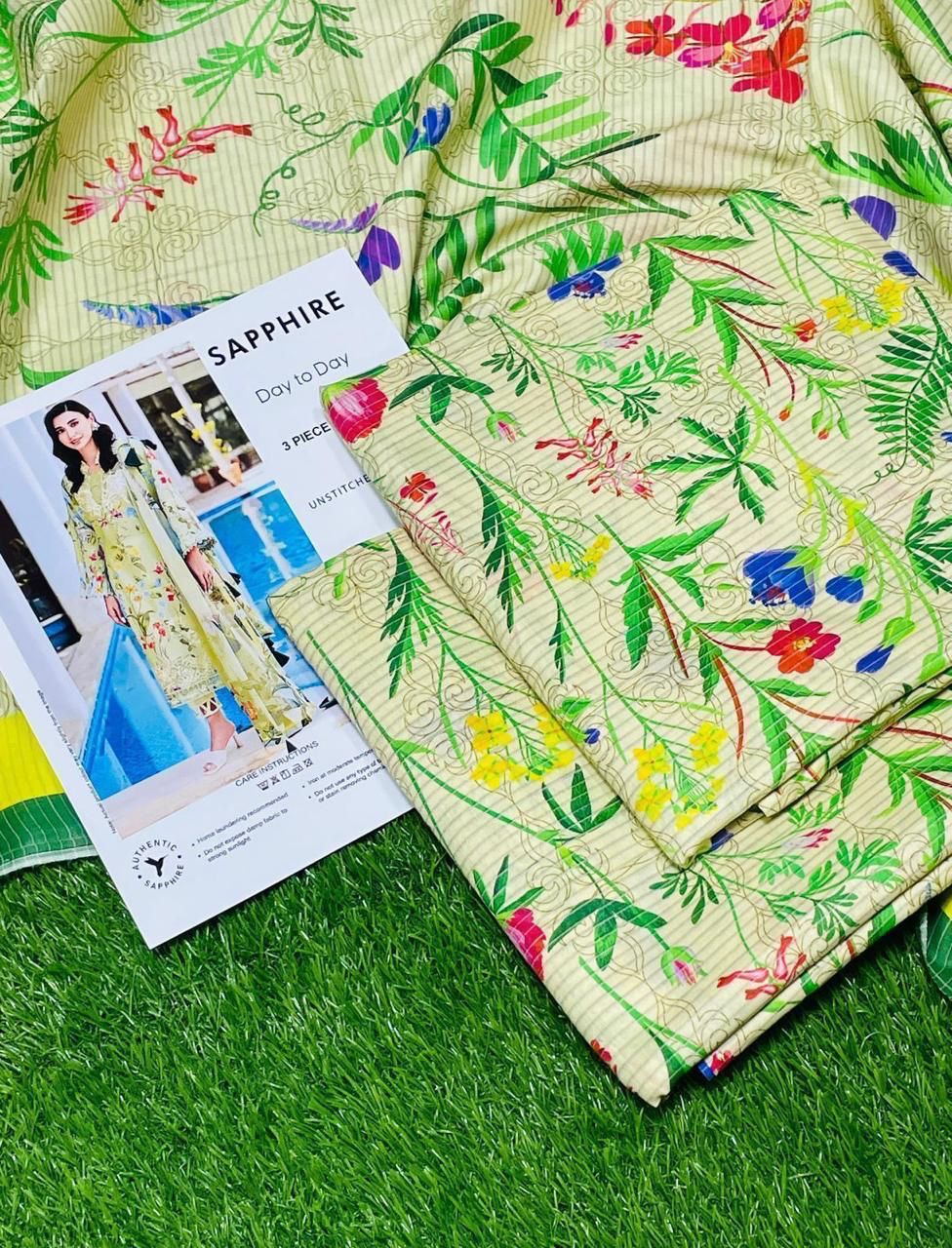 3PC Digital Printed Lawn Suit 2025 – Limited Stock | Premium Quality