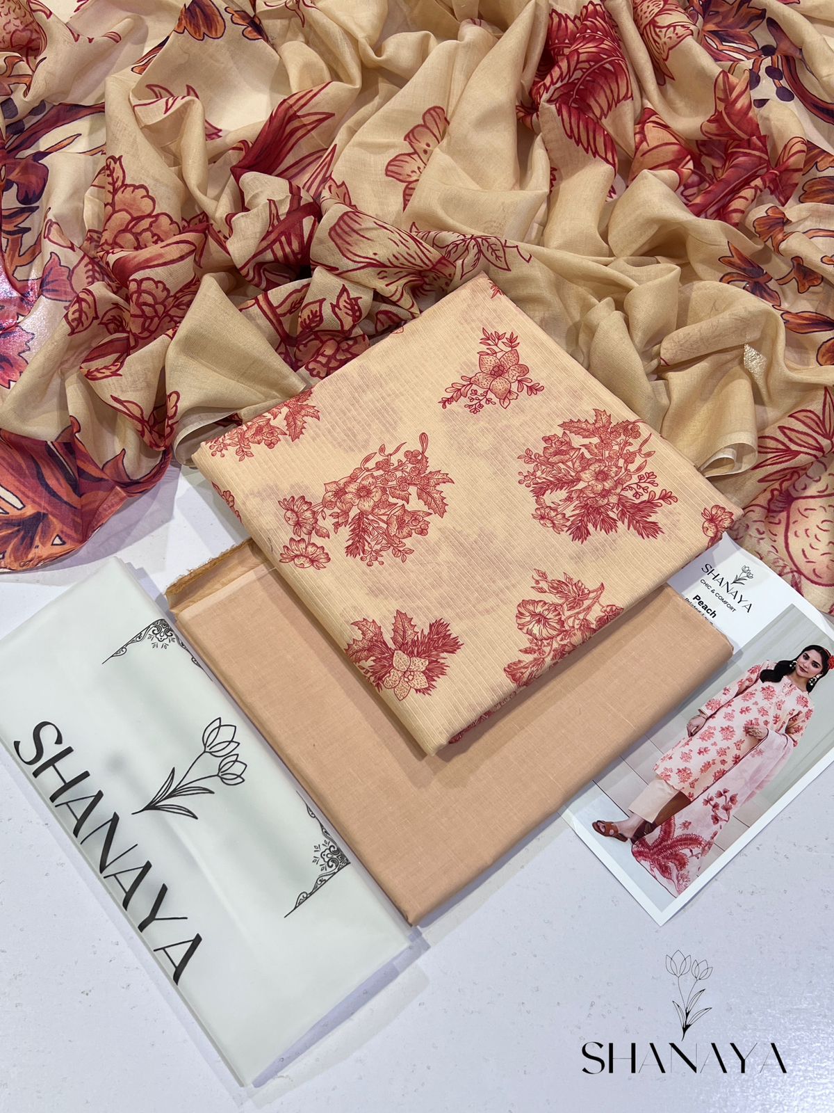 Ashnoor by Shanaya 3PC Lawn Suit – Digital Printed | Limited Stock