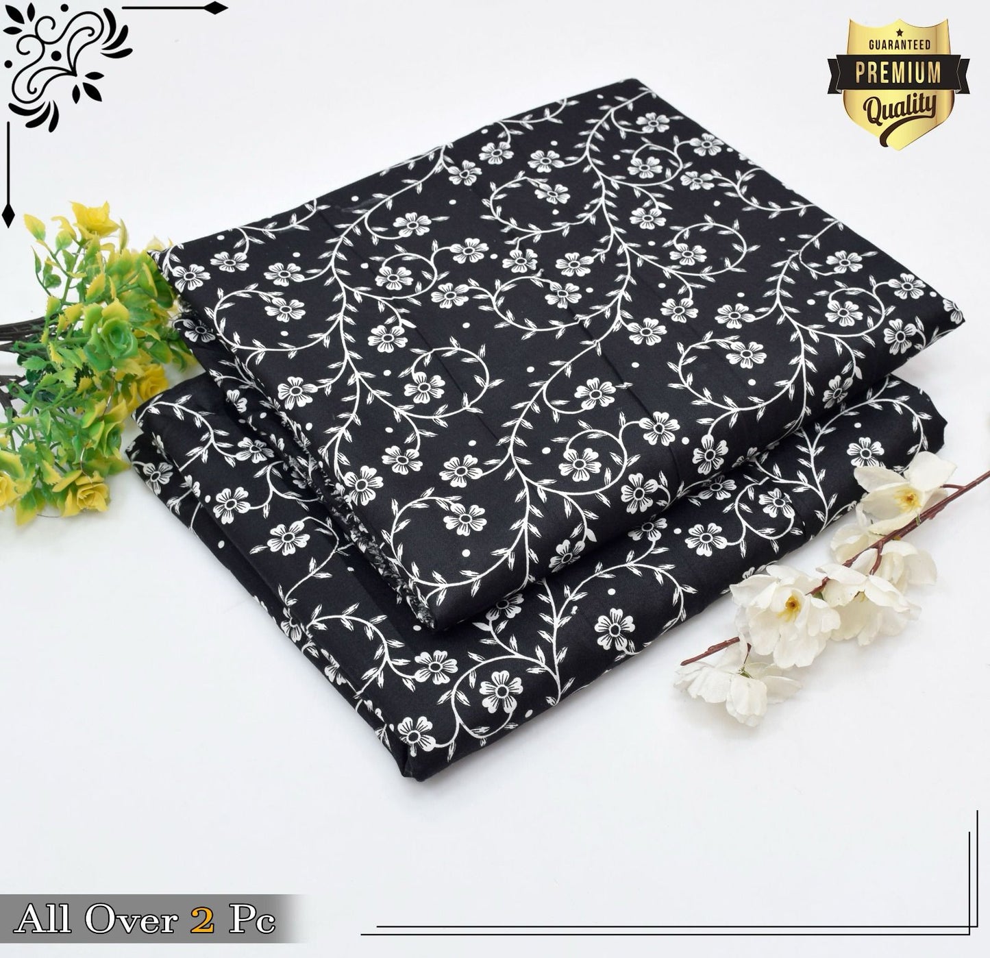 Mid-Season 2PC Floral Printed Set – Micro Polo Cotton | Premium Stitching