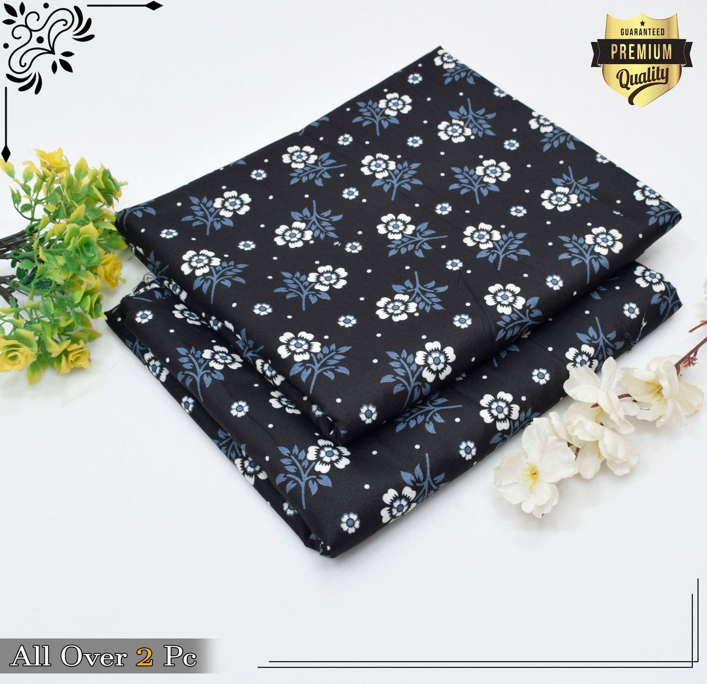 Mid-Season 2PC Floral Printed Set – Micro Polo Cotton | Premium Stitching
