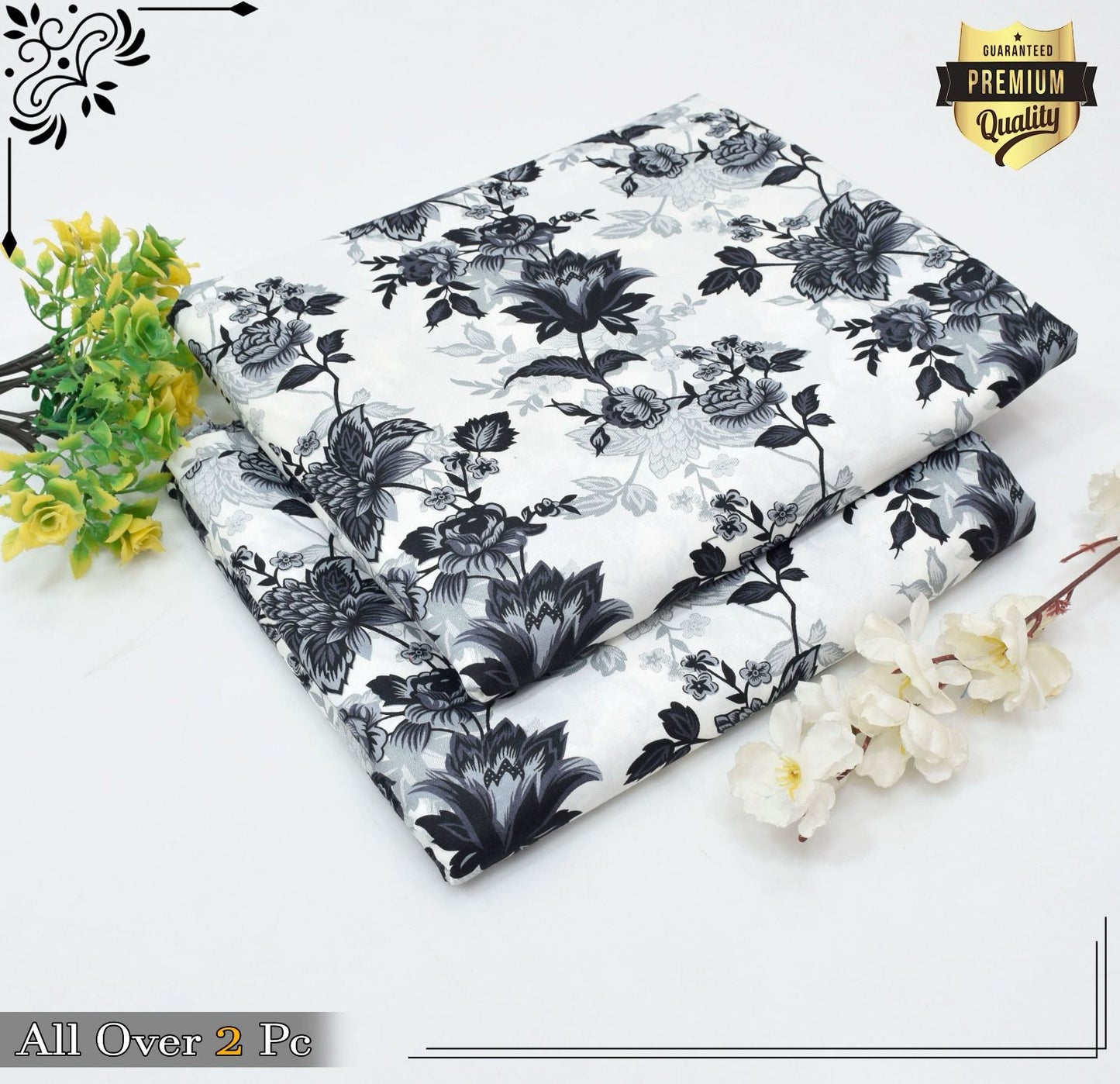 Mid-Season 2PC Floral Printed Set – Micro Polo Cotton | Premium Stitching