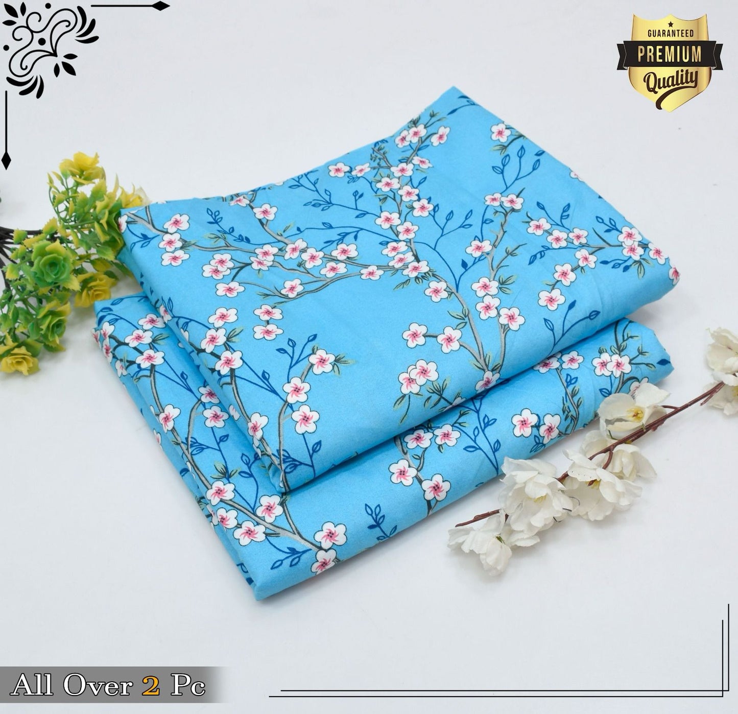 Mid-Season 2PC Floral Printed Set – Micro Polo Cotton | Premium Stitching