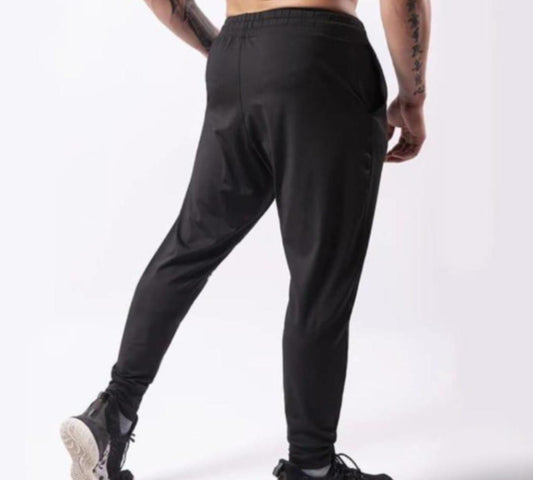 Men's Graphic Sublimation Cotton Tracksuit – Black | 2-Piece Summer Co-Ord Set