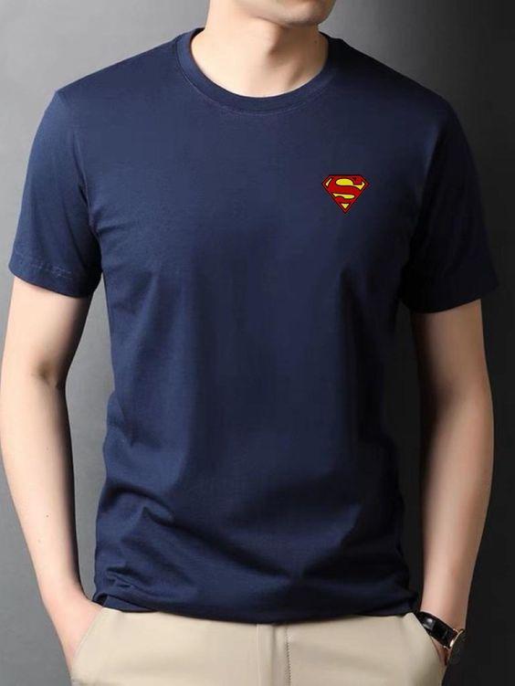 Cotton Jersey Printed Crew Neck T-Shirts – Pack of 3 (White, Blue, Black)