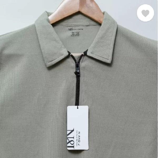 Men’s Cotton Plain Round Neck T-Shirt – 1 Pc