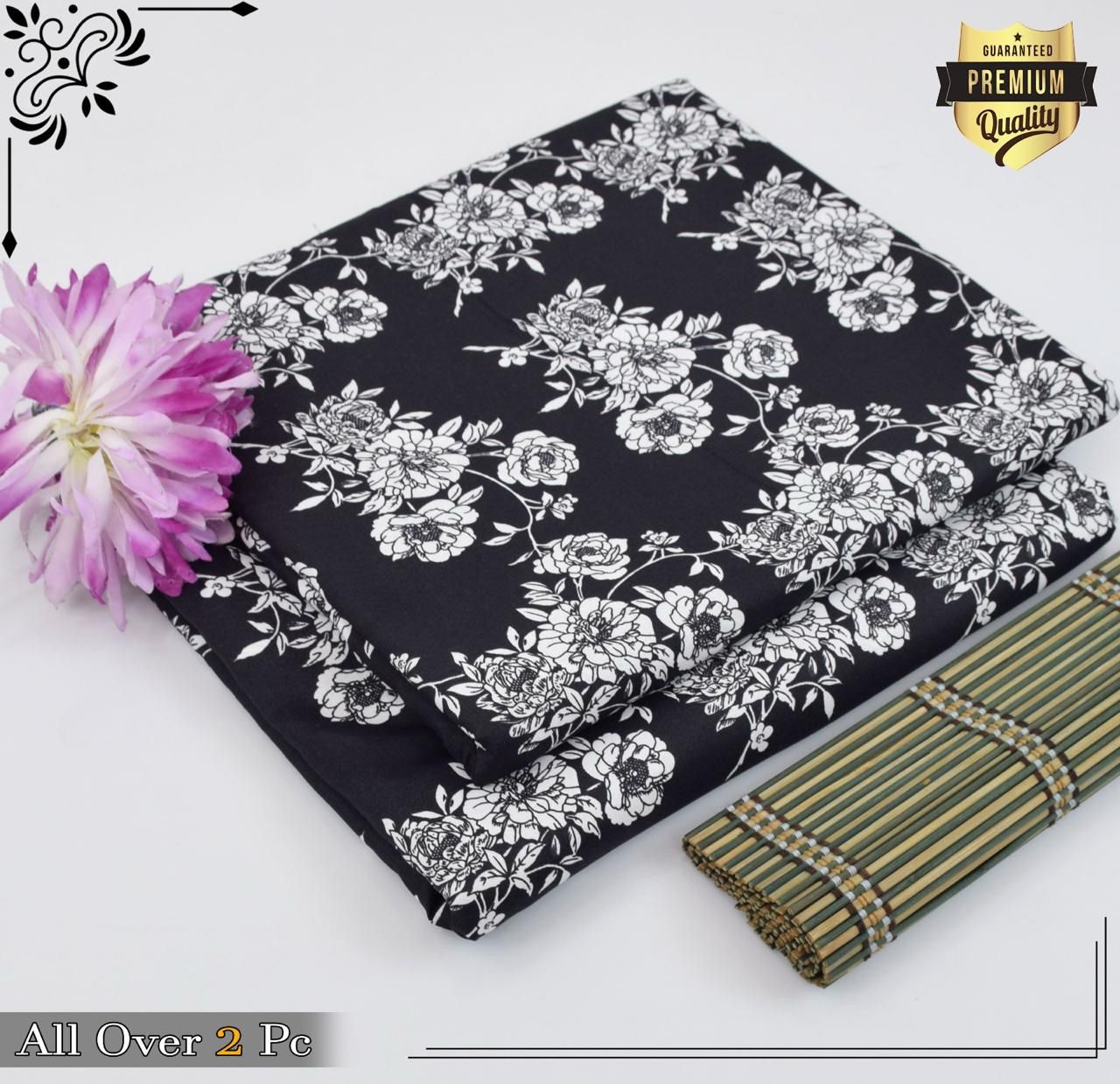 Mid-Season 2PC Floral Printed Set – Micro Polo Cotton | Premium Stitching