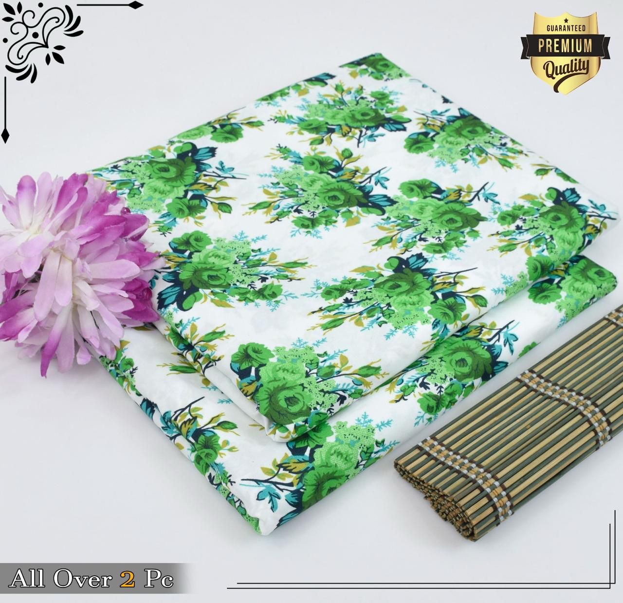 Mid-Season 2PC Floral Printed Set – Micro Polo Cotton | Premium Stitching