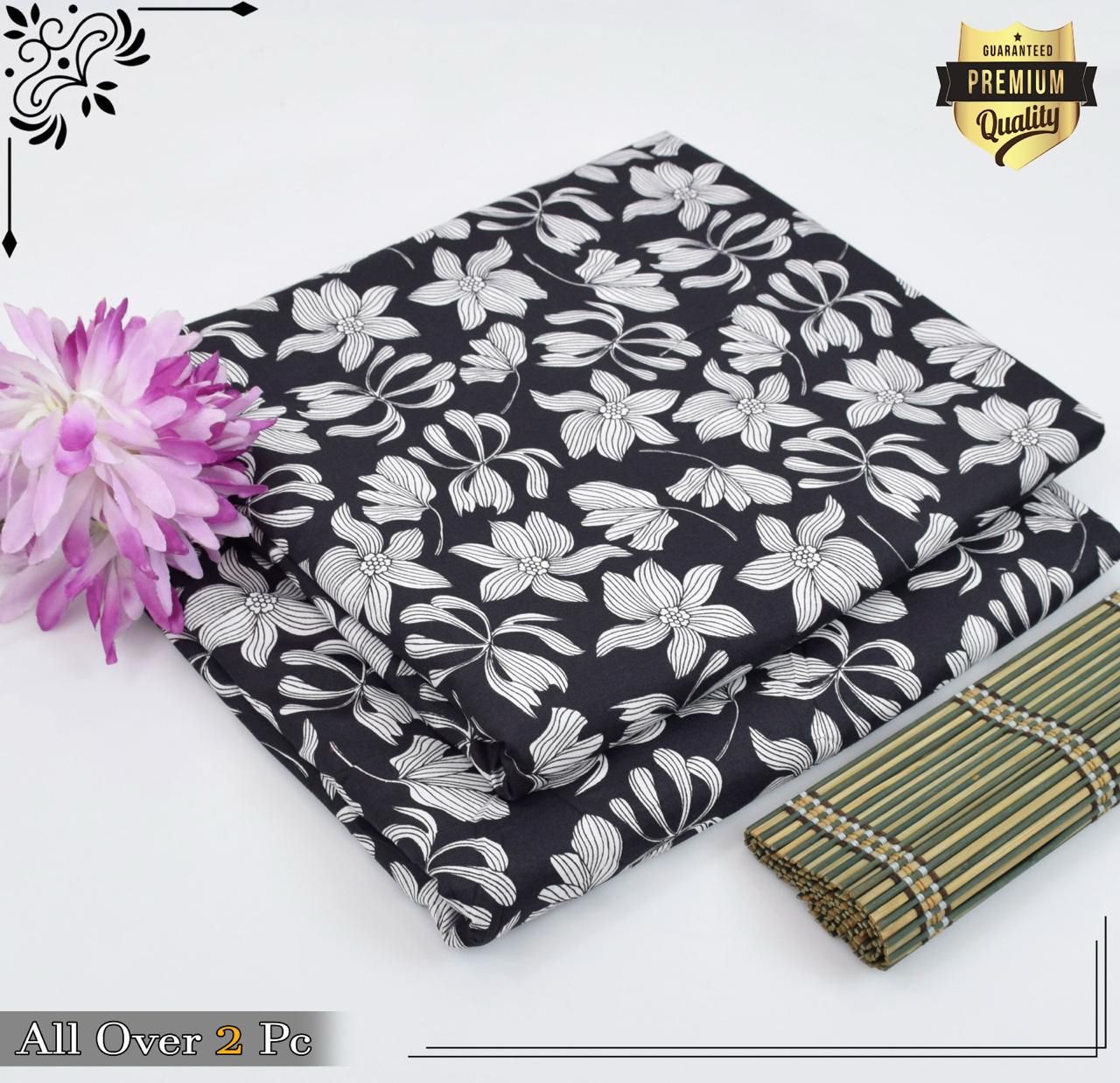 Mid-Season 2PC Floral Printed Set – Micro Polo Cotton | Premium Stitching