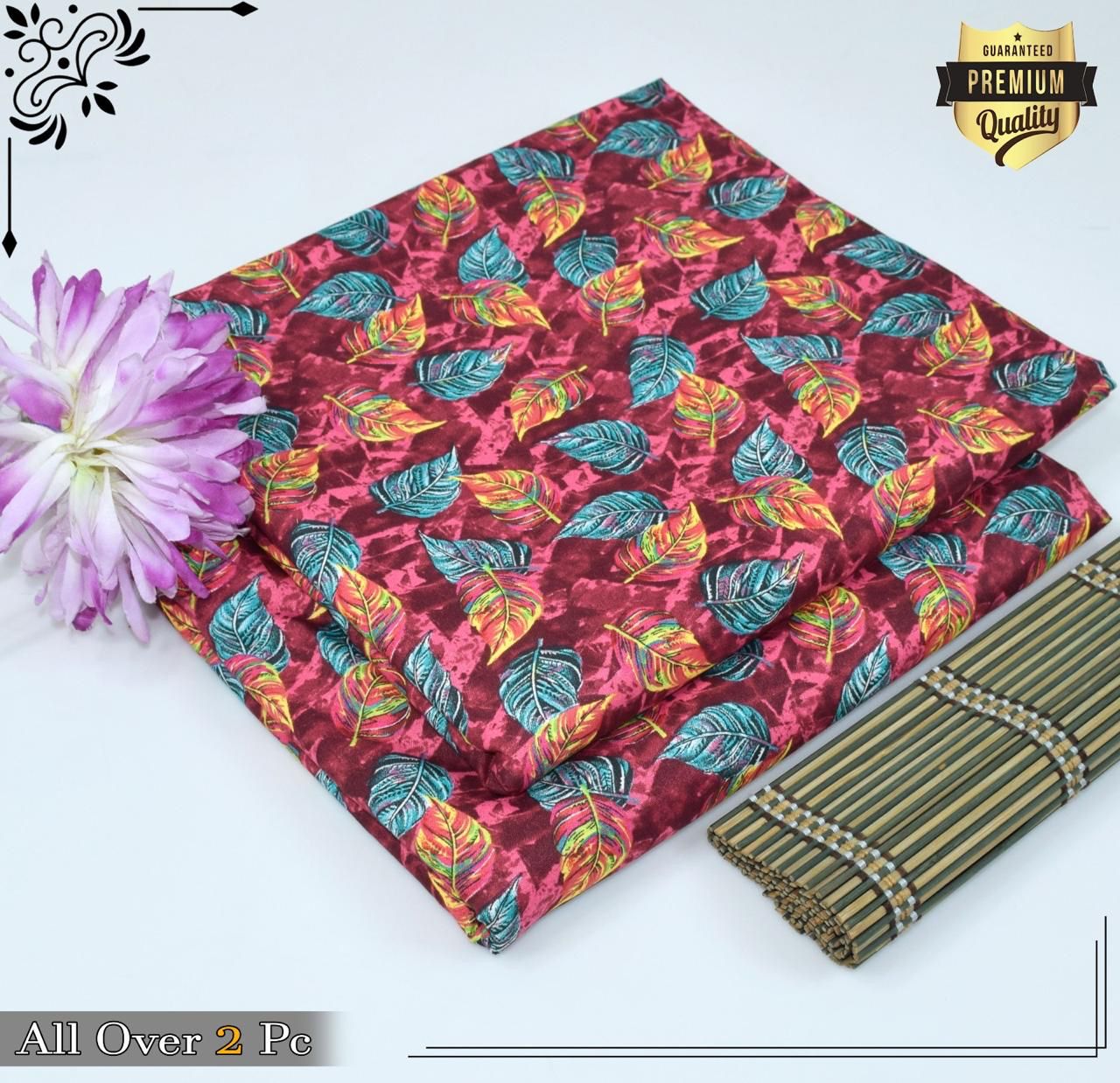 Mid-Season 2PC Floral Printed Set – Micro Polo Cotton | Premium Stitching