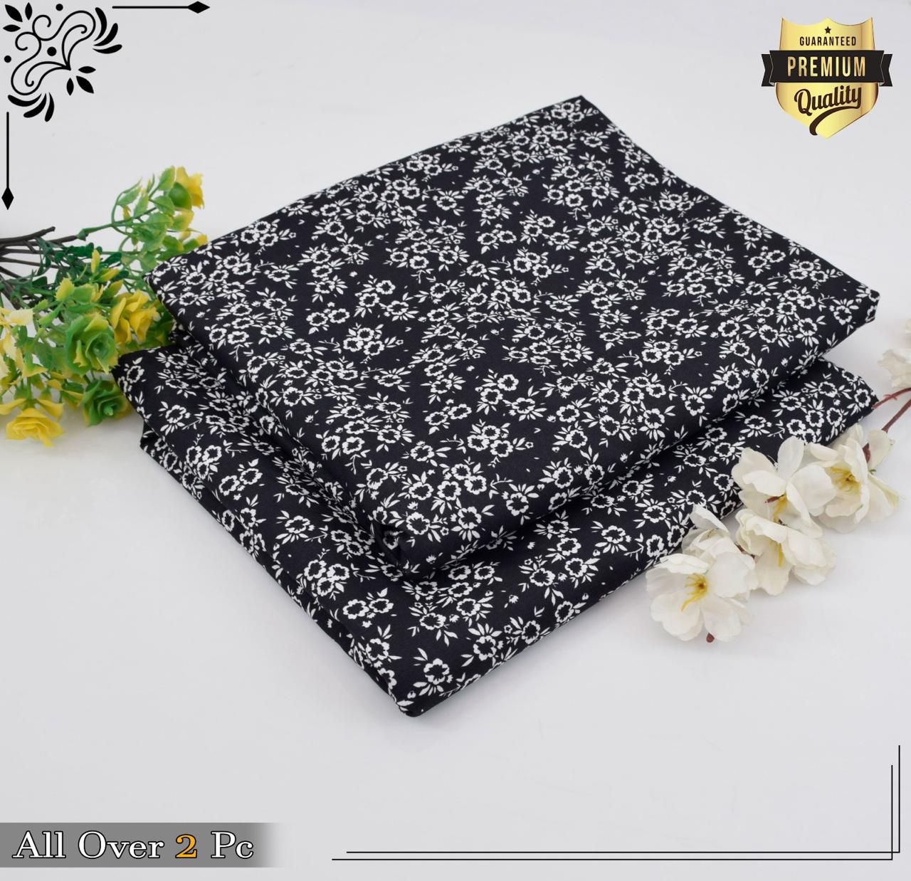 Mid-Season 2PC Floral Printed Set – Micro Polo Cotton | Premium Stitching