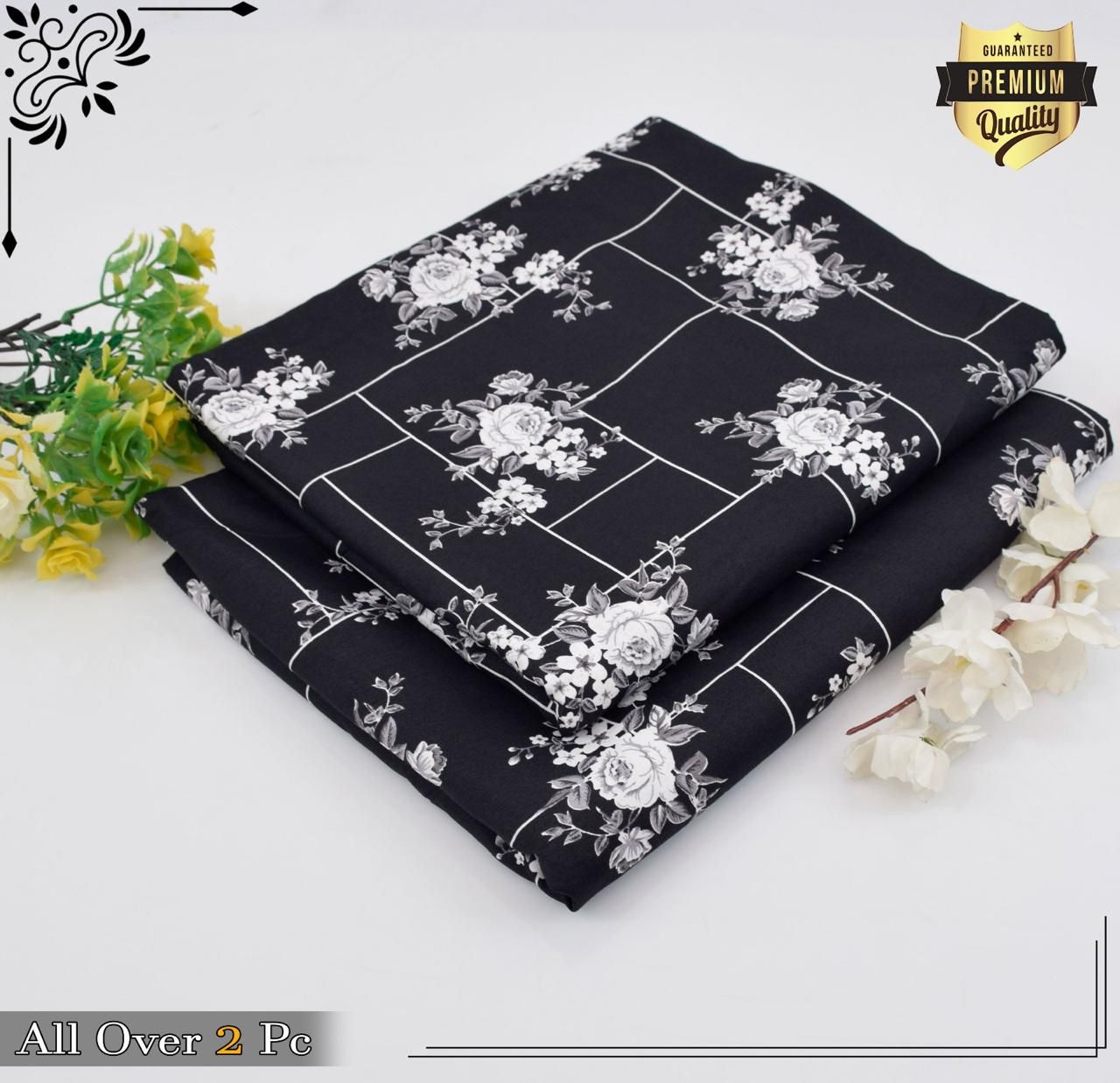 Mid-Season 2PC Floral Printed Set – Micro Polo Cotton | Premium Stitching