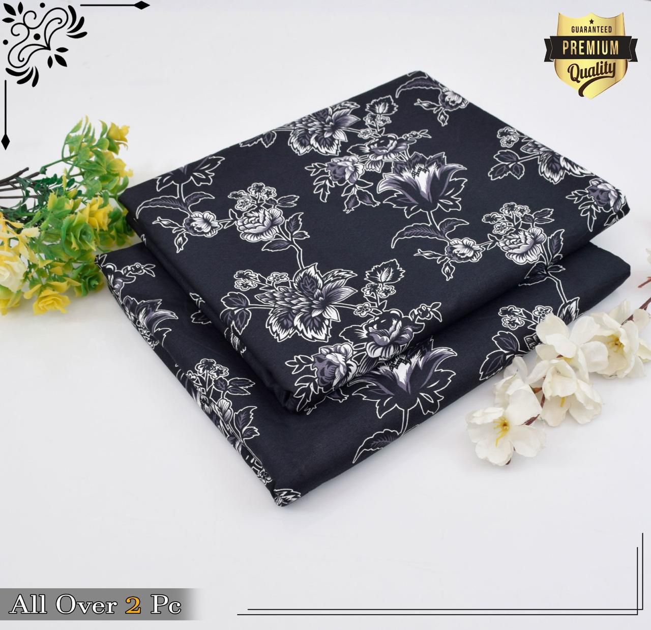 Mid-Season 2PC Floral Printed Set – Micro Polo Cotton | Premium Stitching