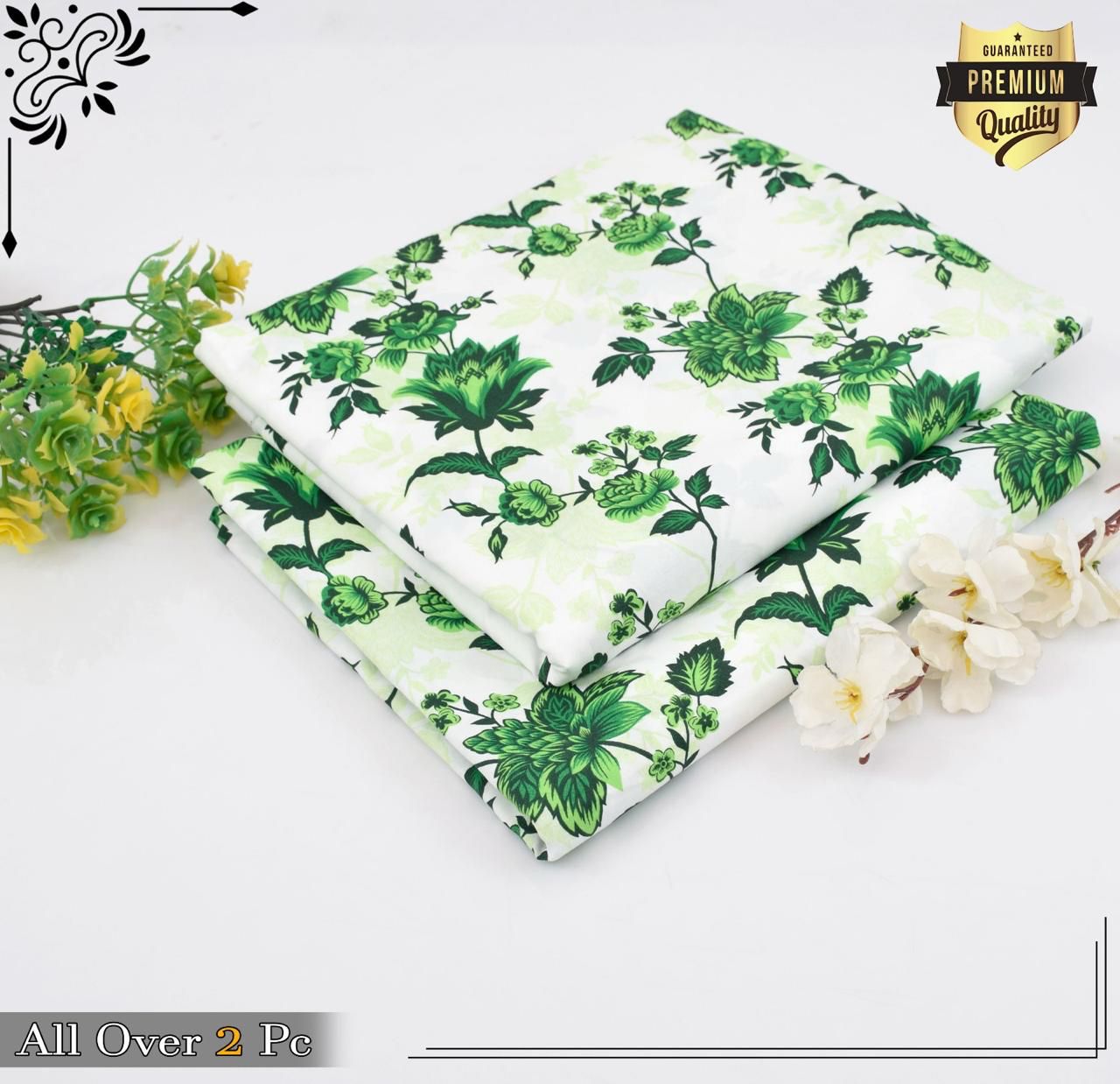 Mid-Season 2PC Floral Printed Set – Micro Polo Cotton | Premium Stitching