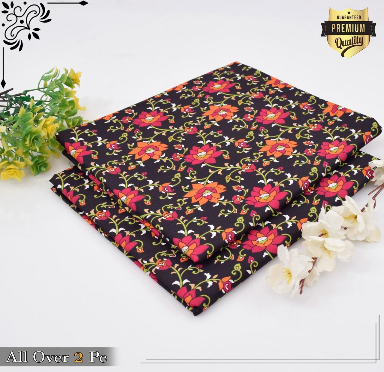 Mid-Season 2PC Floral Printed Set – Micro Polo Cotton | Premium Stitching