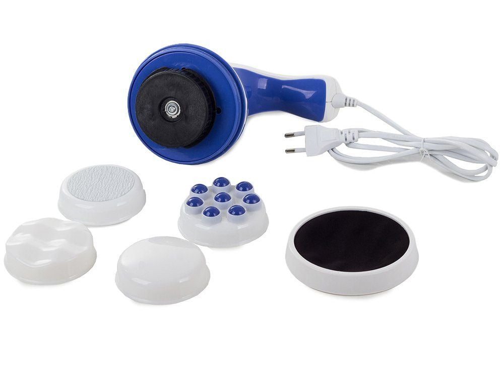 4 In 1 Relax & Spin Tone Vibration Electric Massager | Electronic Relax & Spin Body Massager With Different Heads ( Random Color )