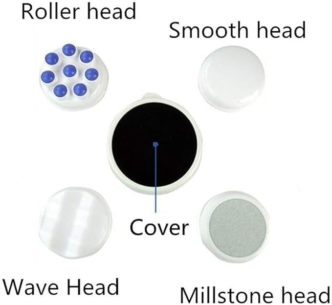 4 In 1 Relax & Spin Tone Vibration Electric Massager | Electronic Relax & Spin Body Massager With Different Heads ( Random Color )
