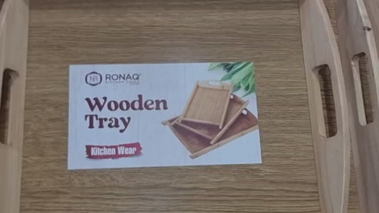 03 Pcs Set Wood Serving Tray For Kitchen | Best Quality Wooden Tray Set For Home | Wooden-serving Trays